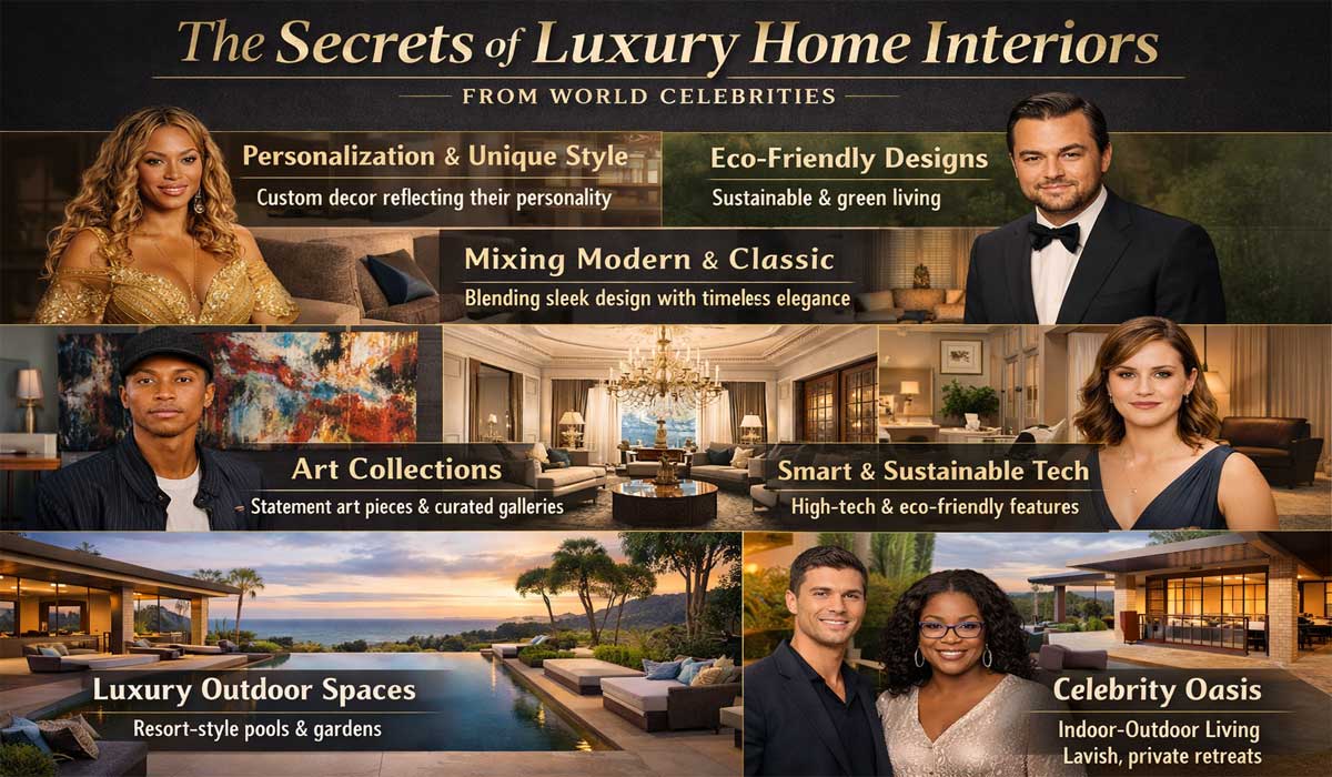 The Secrets Of Luxury Home Interiors From World Celebrities