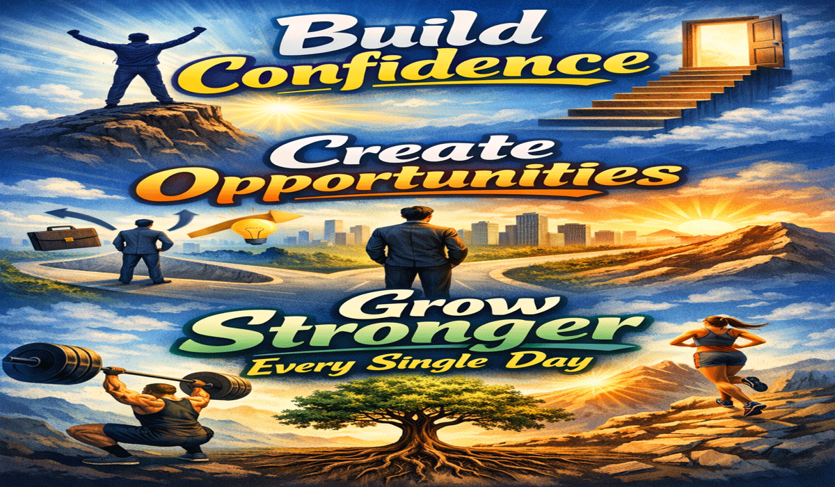 Build Confidence Create Opportunities Grow Stronger Every Single Day